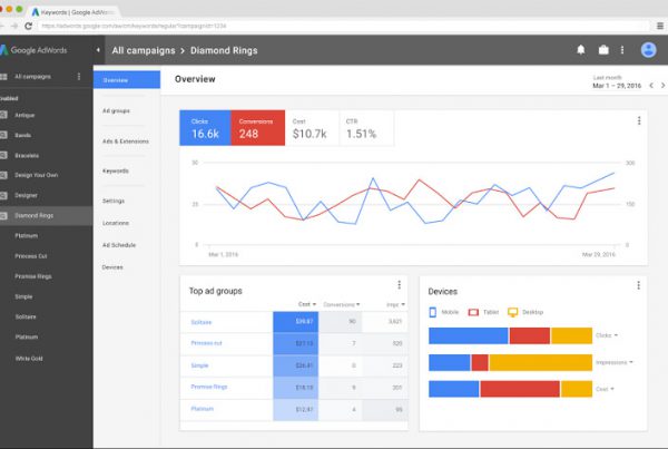 nouvelle interface Google Adwords