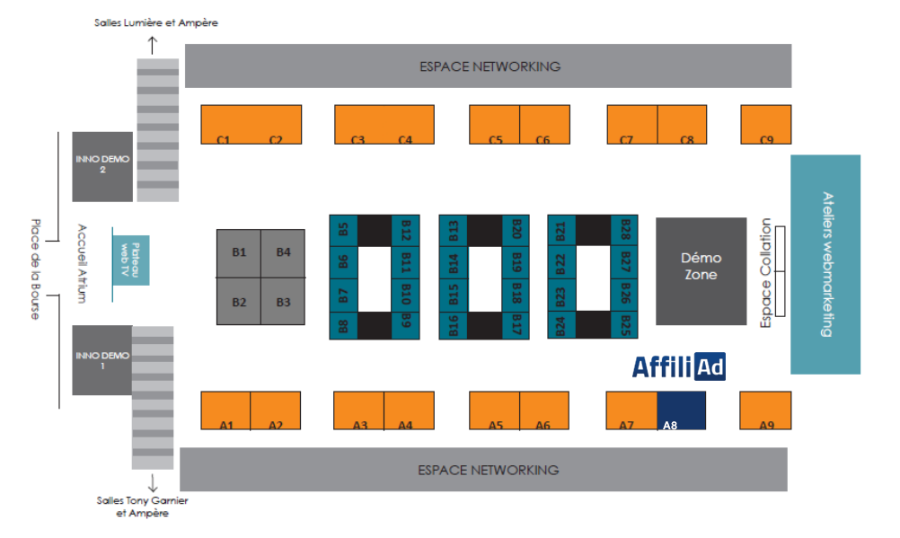 Plan du salon Go numérique